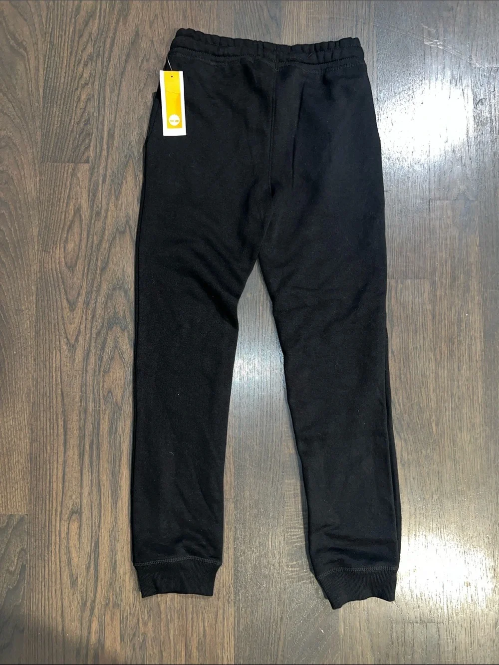 Timberland Black Sweatpants with Yellow Tree Logo
